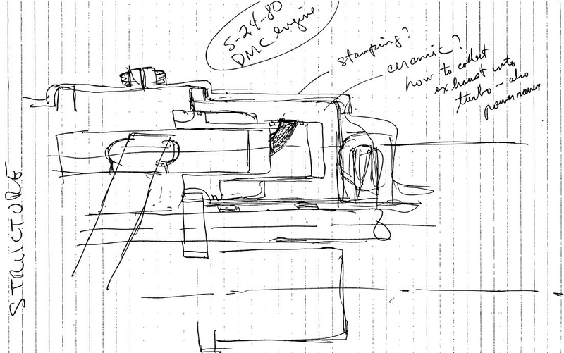 Illustration for article titled DeLorean's Next Radical Idea Was This Never-Before-Seen Engine